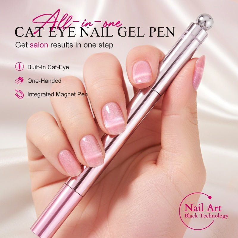 Cleo Cat Eye Nail Gel Pen | 6 - in - 1 Magnetic Formula - Hartwella
