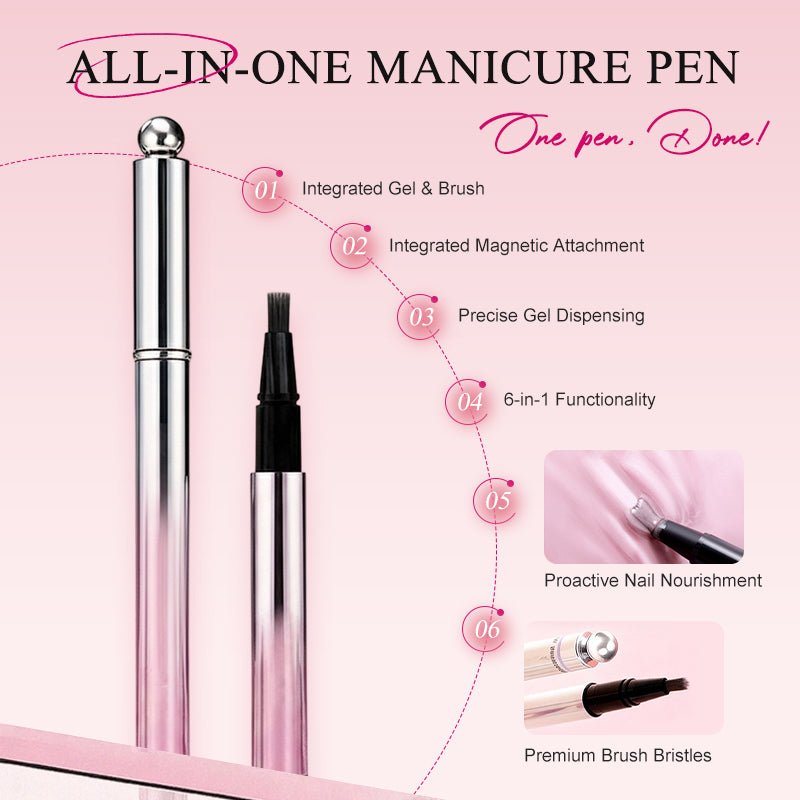 Cleo Cat Eye Nail Gel Pen | 6 - in - 1 Magnetic Formula - Hartwella