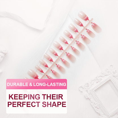Cleo Cat Eye Press - On Nails Set | Magnetic Effect, 3 Sizes - Hartwella