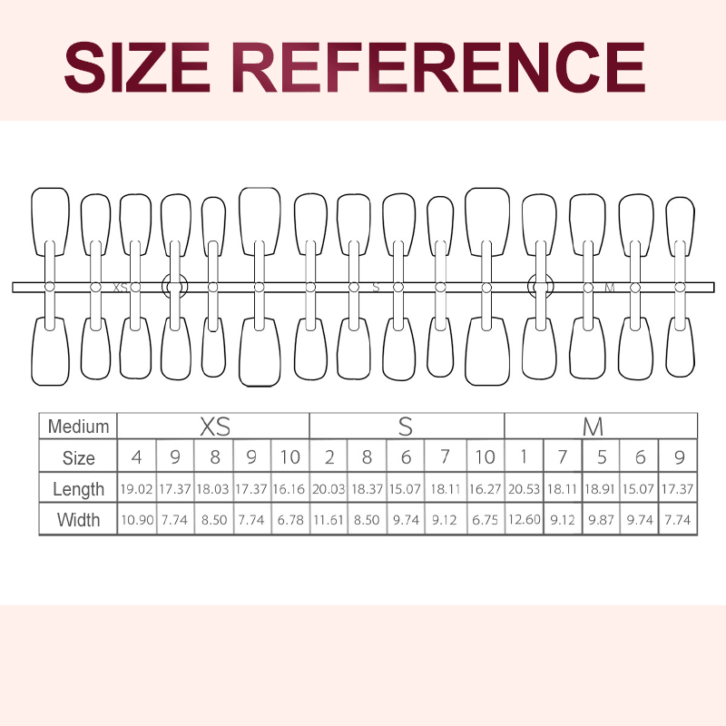 Cleo Cat Eye Press - On Nails Set | Magnetic Effect, 3 Sizes - Hartwella