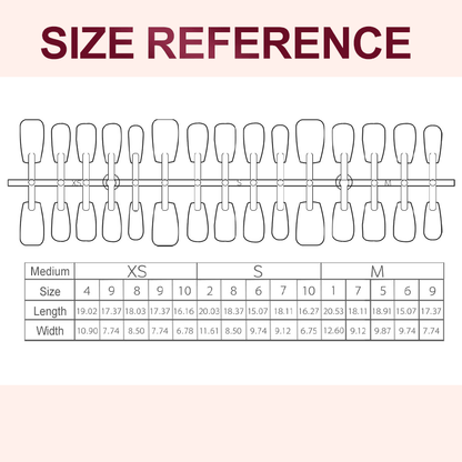 Cleo Cat Eye Press - On Nails Set | Magnetic Effect, 3 Sizes - Hartwella
