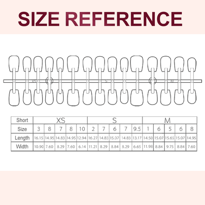 Cleo Cat Eye Press - On Nails Set | Magnetic Effect, 3 Sizes - Hartwella