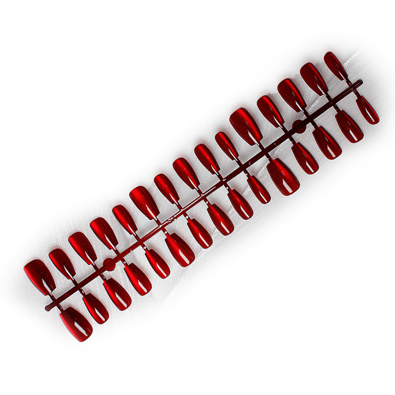 Cleo Cat Eye Press - On Nails Set | Magnetic Effect, 3 Sizes - Hartwella