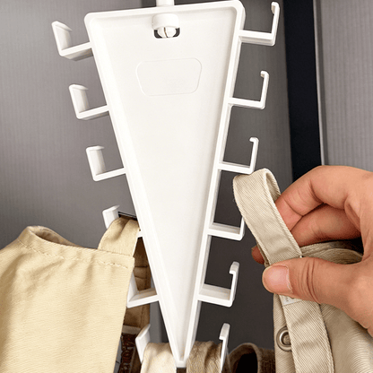 Cleo Closet Organizer | V-Shaped, Durable ABS with Double-Sided Hooks - Hartwella