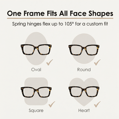 Cleo Reading Glasses for Women | Oversized Tortoiseshell, Blue Light Blocking - Hartwella