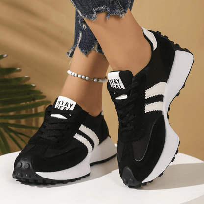 Cleo Sneakers | Comfortable Suede-Textured Design, Anti-Slip Outsole - Hartwella
