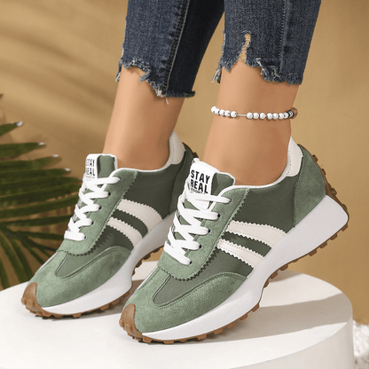 Cleo Sneakers | Comfortable Suede-Textured Design, Anti-Slip Outsole - Hartwella
