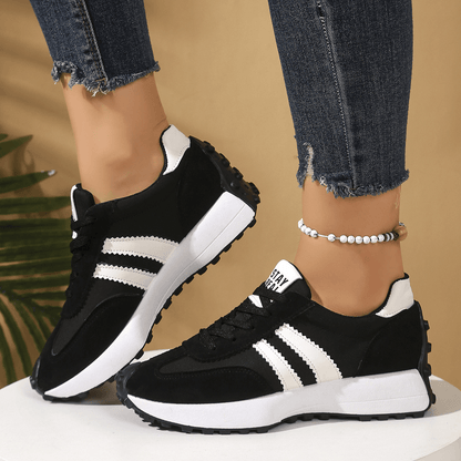 Cleo Sneakers | Comfortable Suede-Textured Design, Anti-Slip Outsole - Hartwella