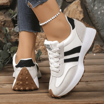 Cleo Sneakers | Comfortable Suede-Textured Design, Anti-Slip Outsole - Hartwella