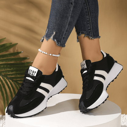 Cleo Sneakers | Comfortable Suede-Textured Design, Anti-Slip Outsole - Hartwella