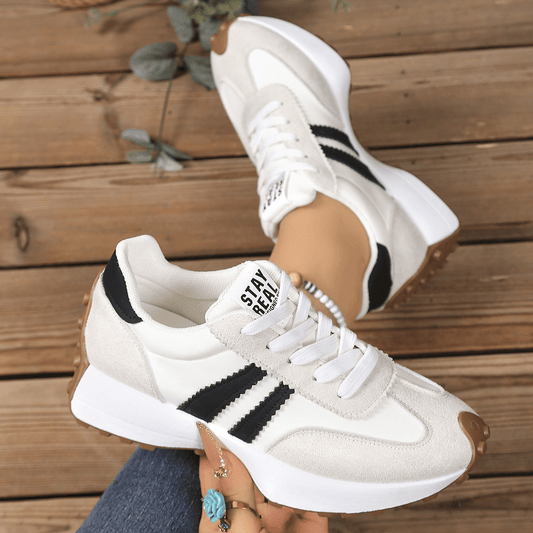 Cleo Sneakers | Comfortable Suede-Textured Design, Anti-Slip Outsole - Hartwella
