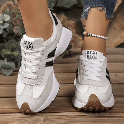 Cleo Sneakers | Comfortable Suede-Textured Design, Anti-Slip Outsole - Hartwella