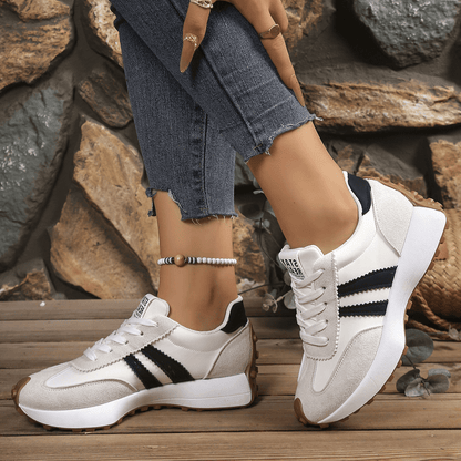 Cleo Sneakers | Comfortable Suede-Textured Design, Anti-Slip Outsole - Hartwella