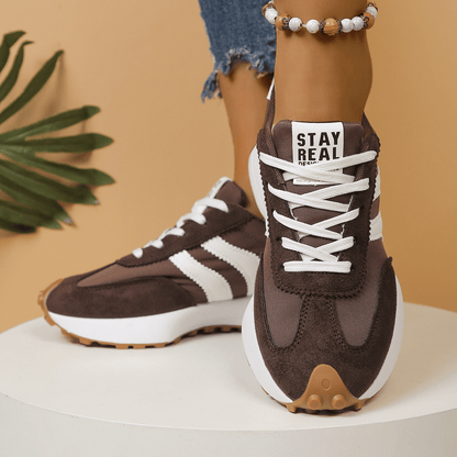 Cleo Sneakers | Comfortable Suede-Textured Design, Anti-Slip Outsole - Hartwella