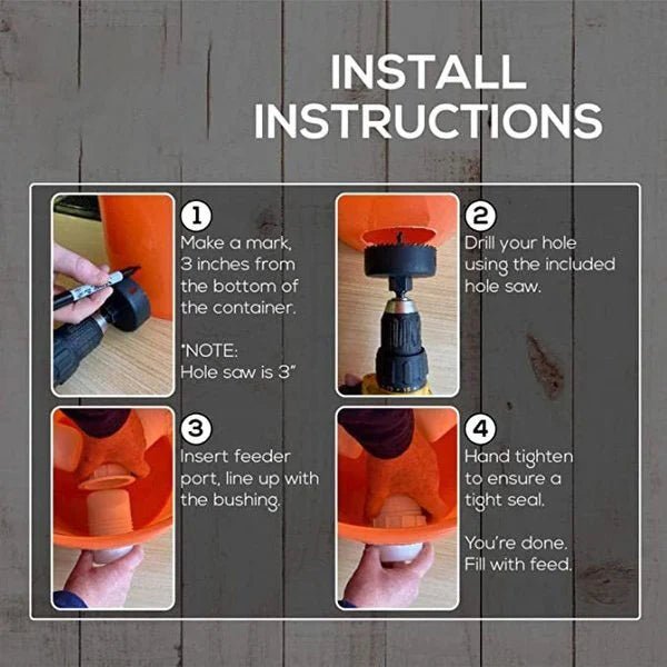 Clever Chicken Feeder | Weatherproof, Adjustable Poultry Feeder - Hartwella