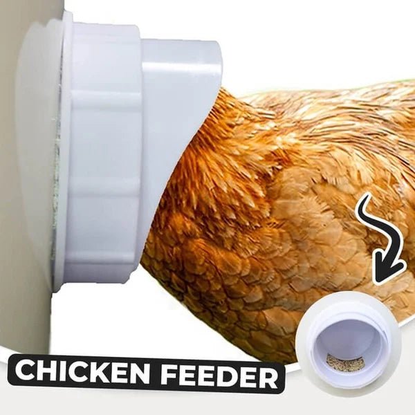 Clever Chicken Feeder | Weatherproof, Adjustable Poultry Feeder - Hartwella