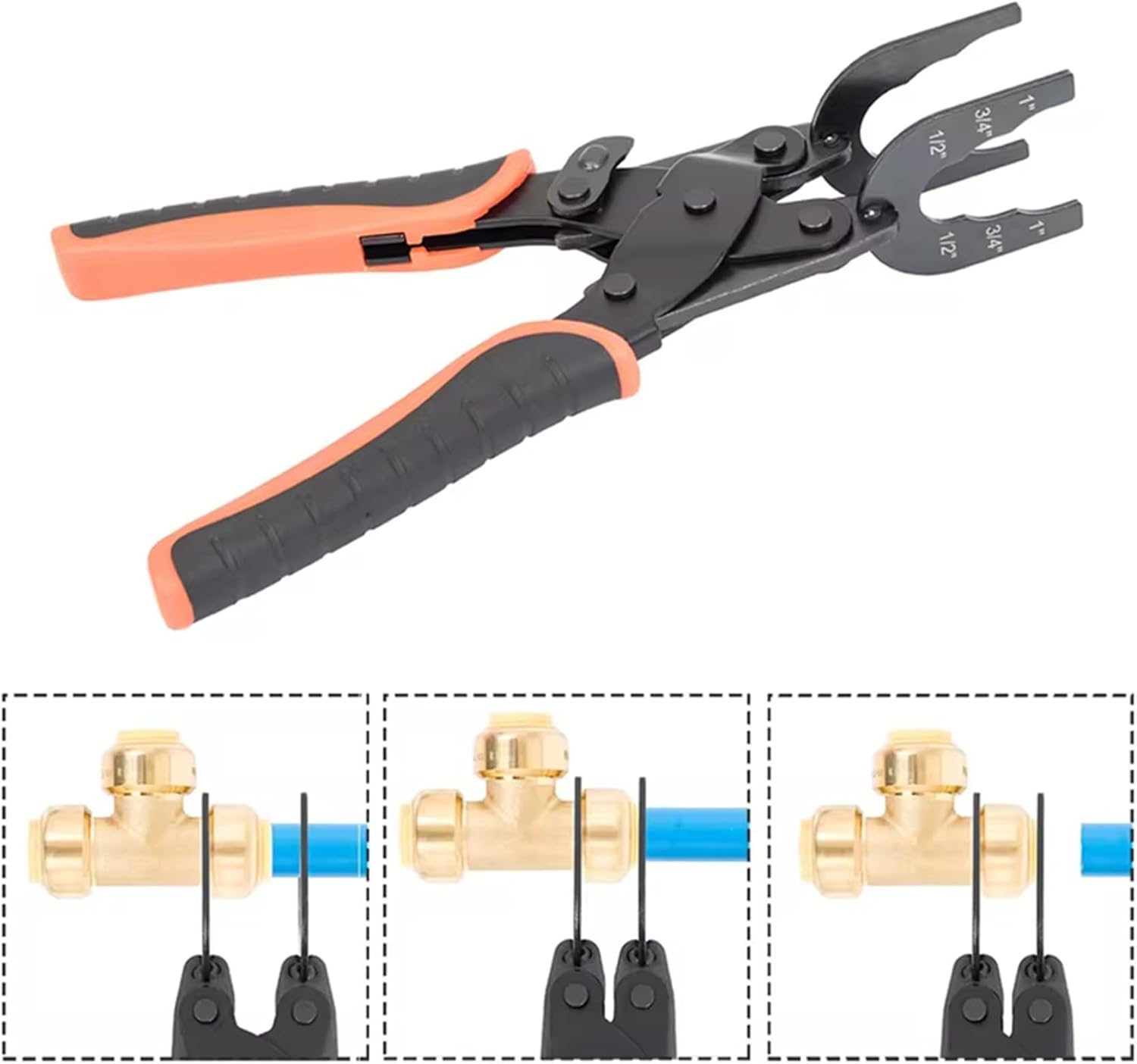 Clyro Disconnect Tong Tool | Multi-Size for PEX Pipe Fittings, Durable Metal - Hartwella