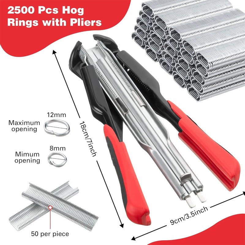 Cobra Staple Plier | Heavy-Duty Steel, Ergonomic Grip - Hartwella
