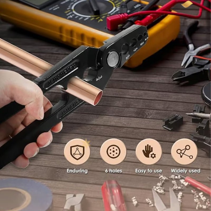 Cobra Tube Rounder Pliers | Durable Alloy, 6-Hole Design - Hartwella