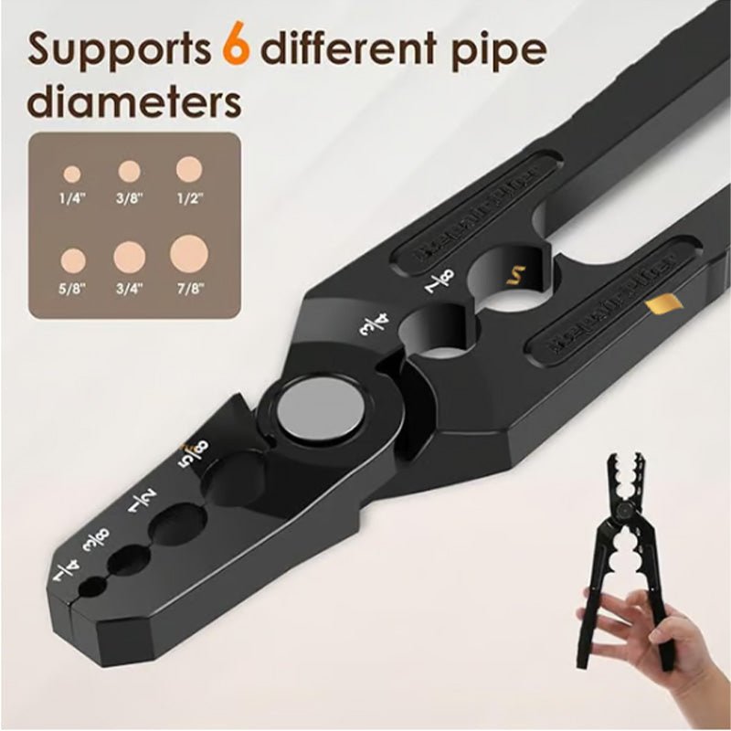 Cobra Tube Rounder Pliers | Durable Alloy, 6-Hole Design - Hartwella