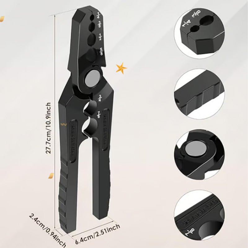 Cobra Tube Rounder Pliers | Durable Alloy, 6-Hole Design - Hartwella