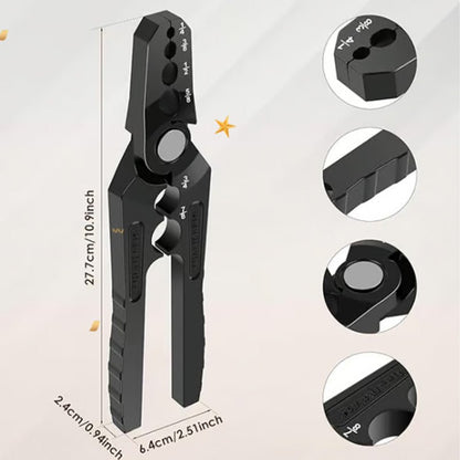 Cobra Tube Rounder Pliers | Durable Alloy, 6-Hole Design - Hartwella