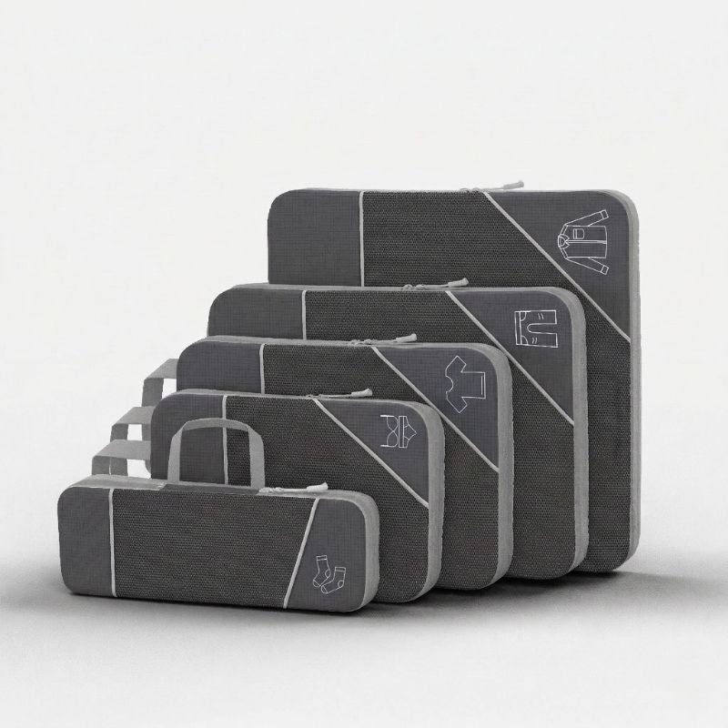 Cora Compression Packing Cubes Set | Dual - Zipper, Space - Saving - Hartwella