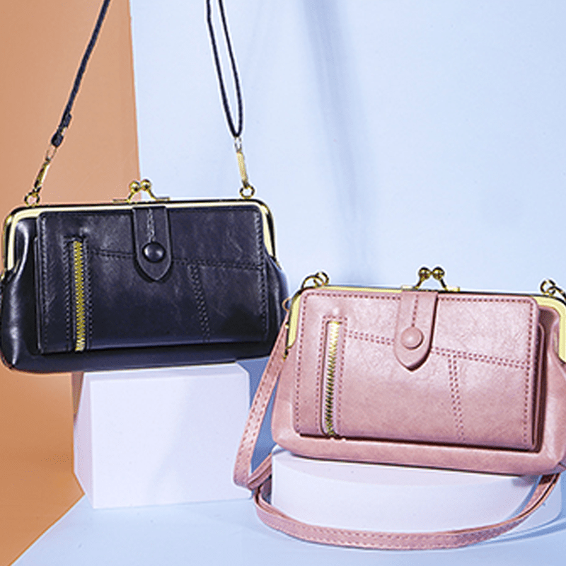 Cora Crossbody Bag | Lightweight PU Leather, Multi-Card Organizer - Hartwella