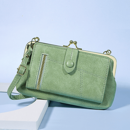 Cora Crossbody Bag | Lightweight PU Leather, Multi-Card Organizer - Hartwella