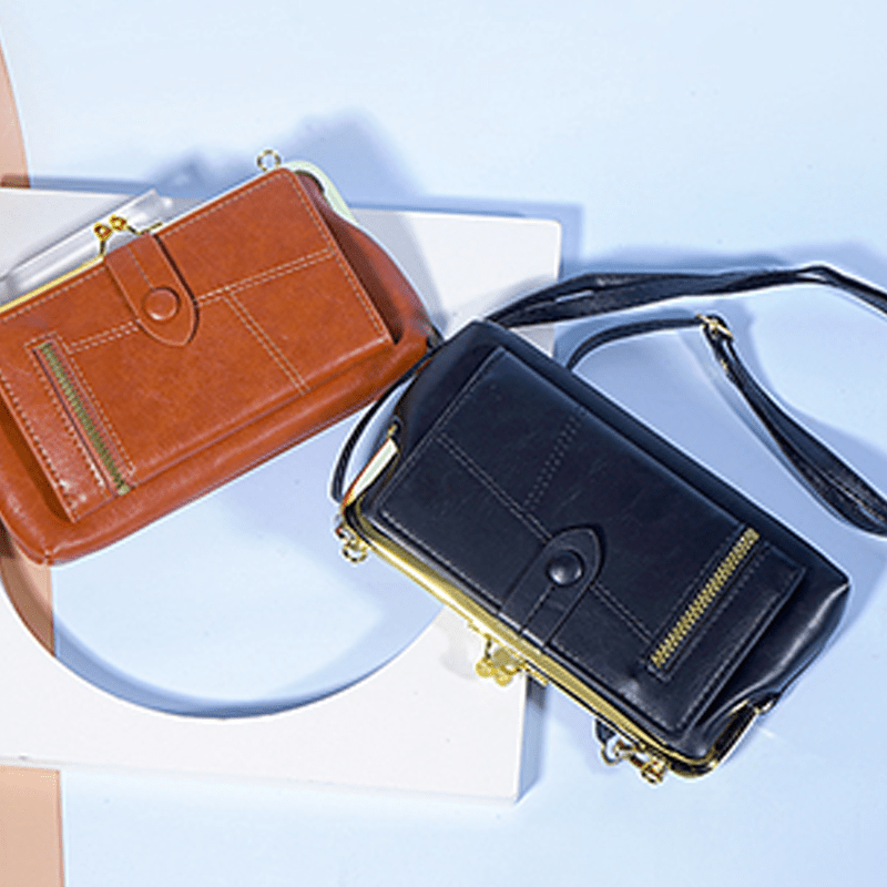 Cora Crossbody Bag | Lightweight PU Leather, Multi-Card Organizer - Hartwella