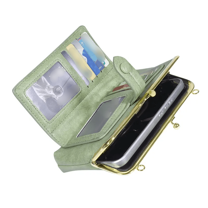 Cora Crossbody Bag | Lightweight PU Leather, Multi-Card Organizer - Hartwella