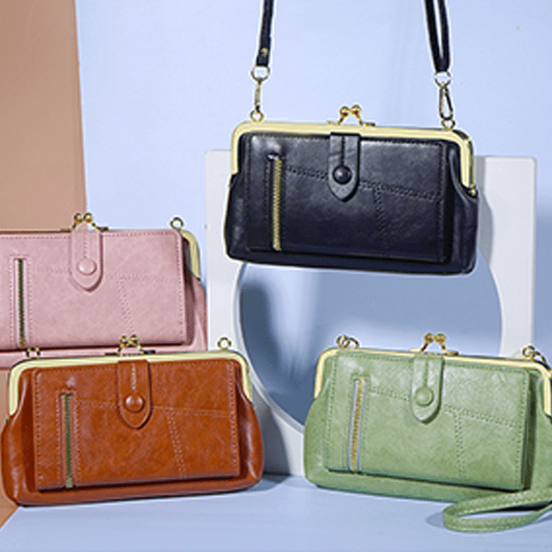 Cora Crossbody Bag | Lightweight PU Leather, Multi-Card Organizer - Hartwella