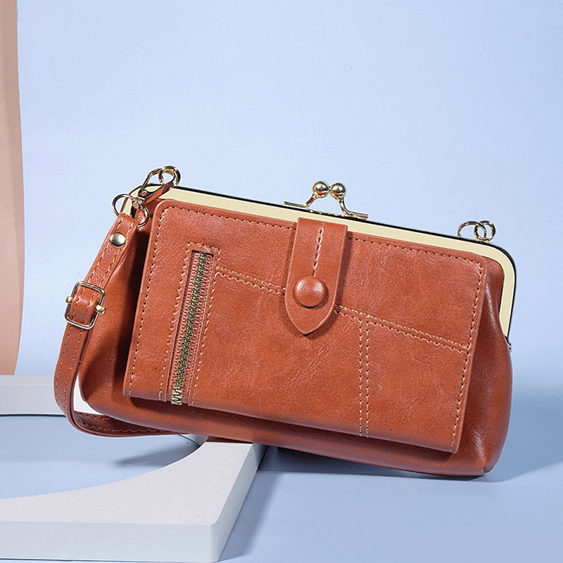 Cora Crossbody Bag | Lightweight PU Leather, Multi-Card Organizer - Hartwella