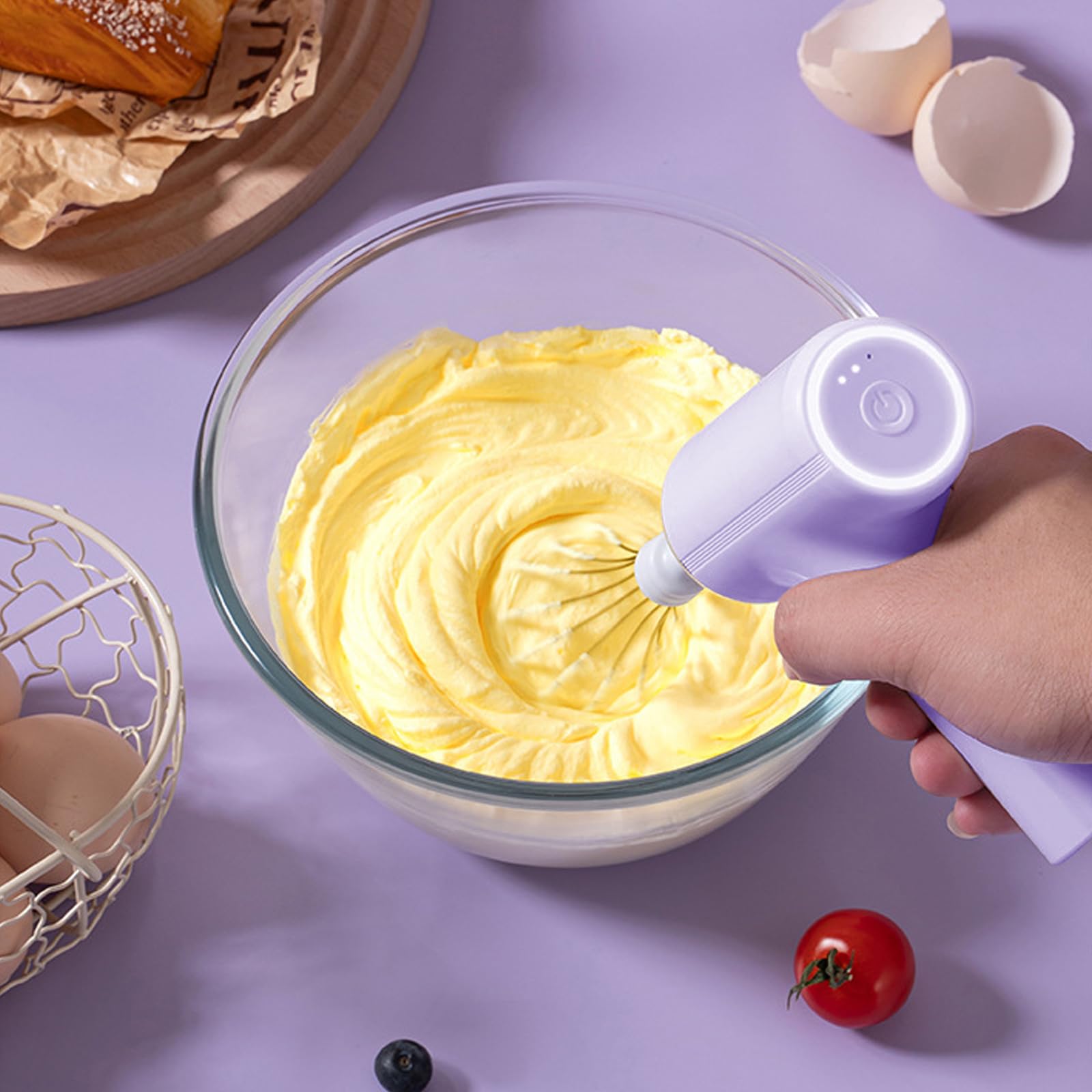 Cora Electric Hand Mixer | Cordless, Ergonomic Design, 3 - Speed Settings - Hartwella