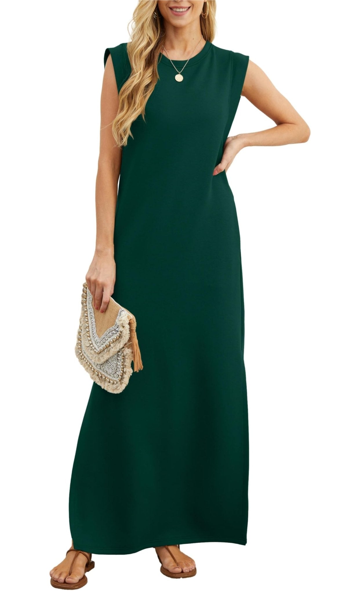 Cora Maxi Dress | Casual Loose Fit, Wrinkle-Free Summer Dress - Hartwella