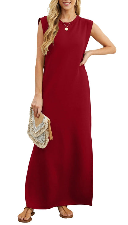 Cora Maxi Dress | Casual Loose Fit, Wrinkle-Free Summer Dress - Hartwella