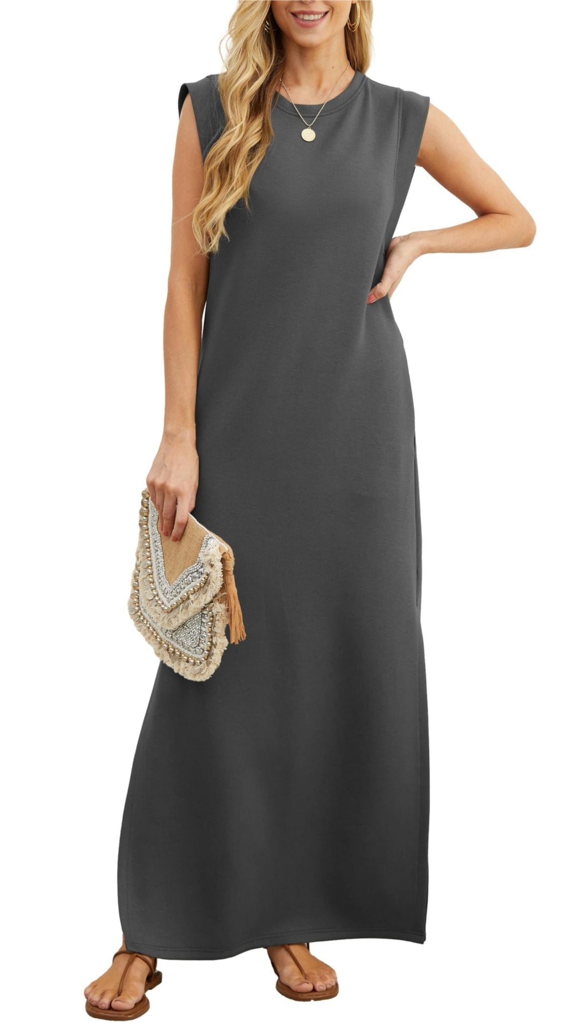 Cora Maxi Dress | Casual Loose Fit, Wrinkle-Free Summer Dress - Hartwella