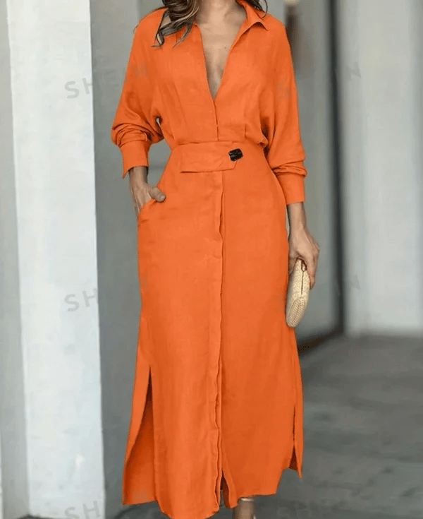 Cora Maxi Dress | Cotton and Linen Blend - Hartwella