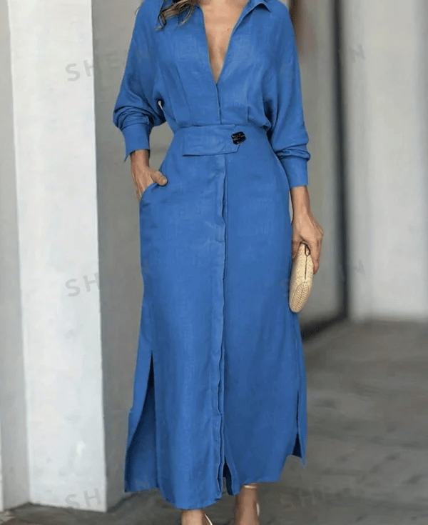 Cora Maxi Dress | Cotton and Linen Blend - Hartwella