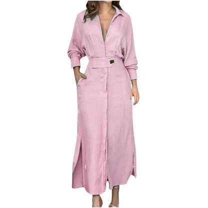 Cora Maxi Dress | Cotton and Linen Blend - Hartwella