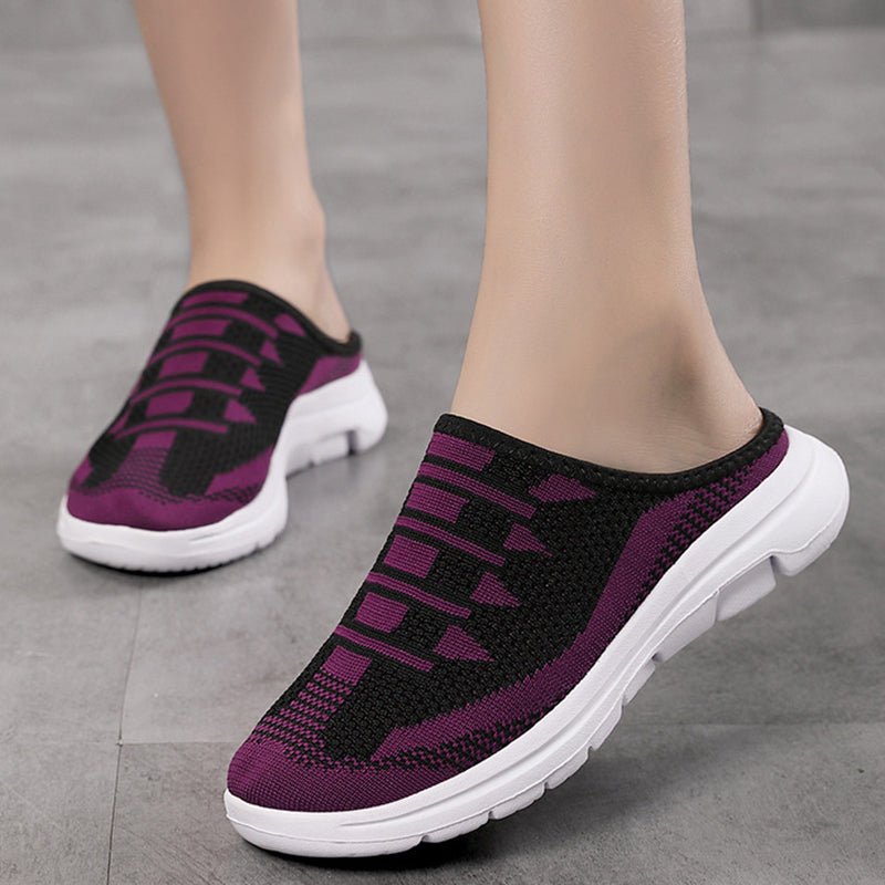 Cora Slide Slippers | Breathable Mesh, Non - Slip Sole - Hartwella