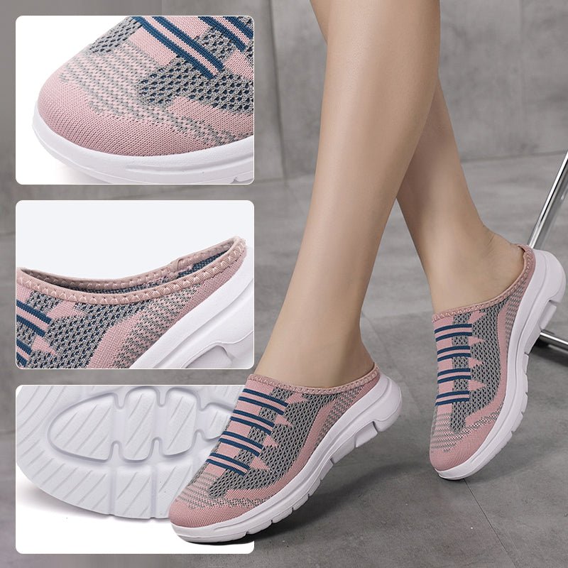 Cora Slide Slippers | Breathable Mesh, Non - Slip Sole - Hartwella