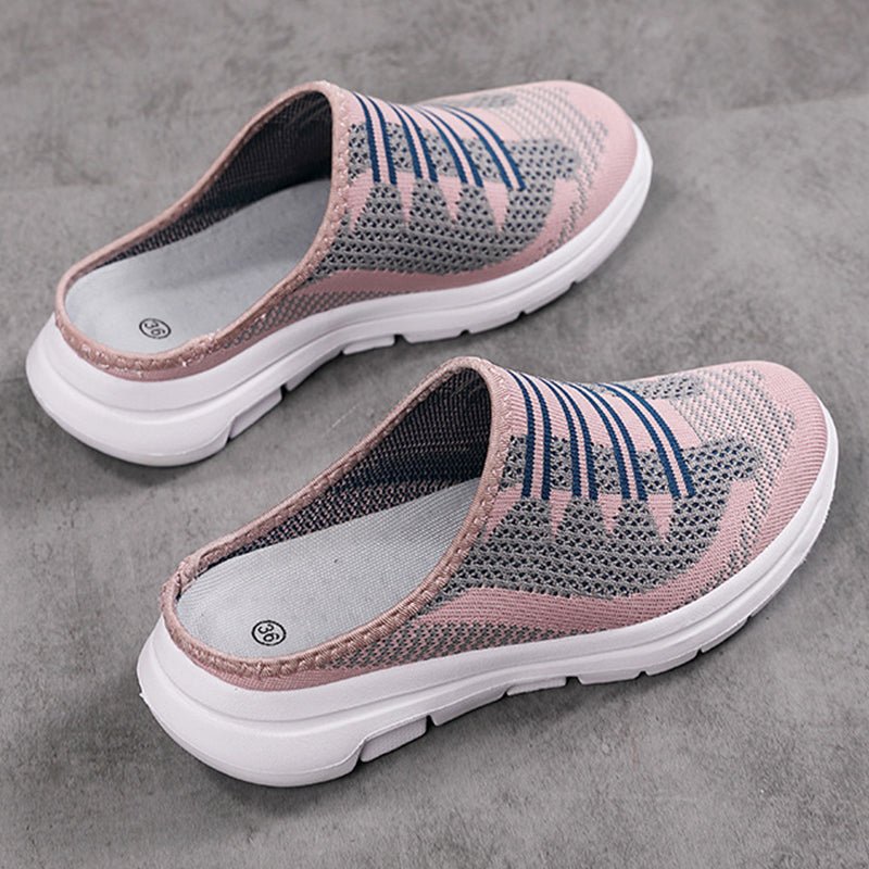 Cora Slide Slippers | Breathable Mesh, Non - Slip Sole - Hartwella