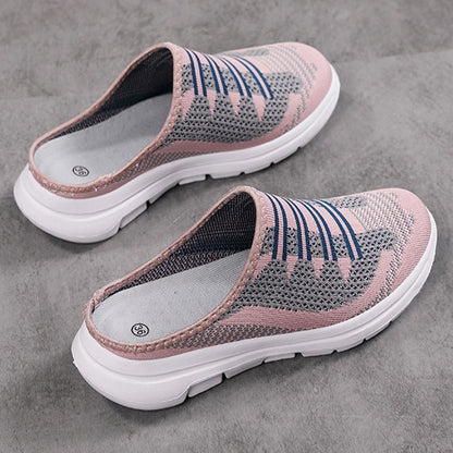 Cora Slide Slippers | Breathable Mesh, Non - Slip Sole - Hartwella