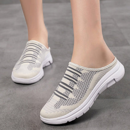 Cora Slide Slippers | Breathable Mesh, Non - Slip Sole - Hartwella
