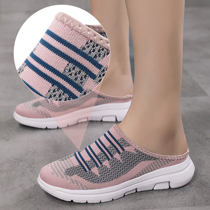 Cora Slide Slippers | Breathable Mesh, Non - Slip Sole - Hartwella