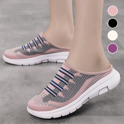 Cora Slide Slippers | Breathable Mesh, Non - Slip Sole - Hartwella