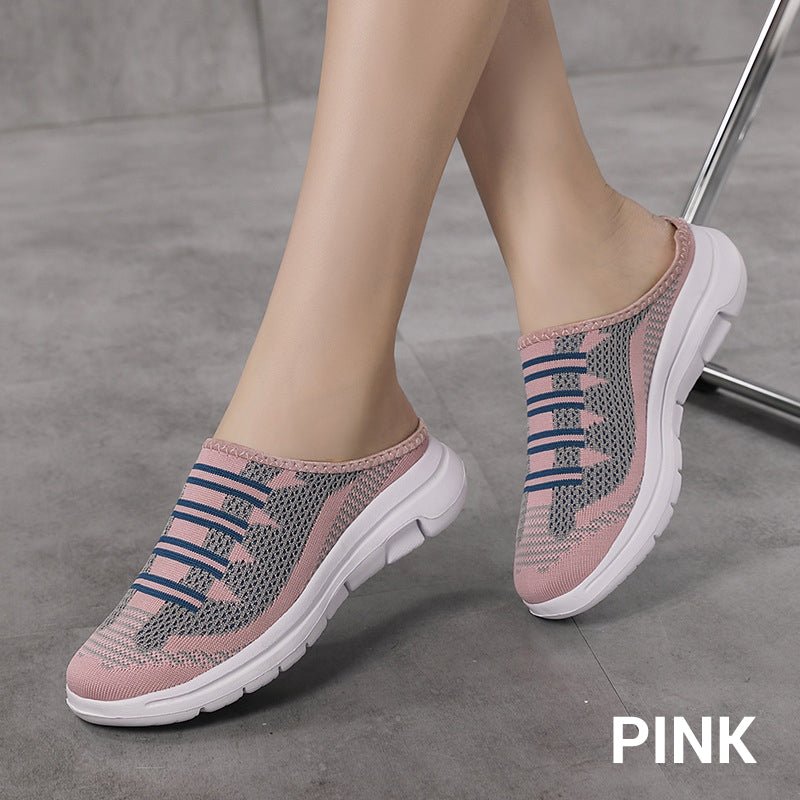 Cora Slide Slippers | Breathable Mesh, Non - Slip Sole - Hartwella