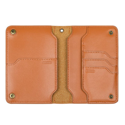 Cora Travel Wallet | Genuine Leather Passport Holder for Men, Compact Design - Hartwella
