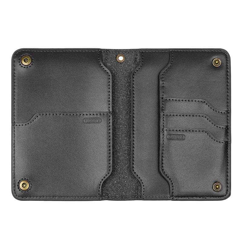 Cora Travel Wallet | Genuine Leather Passport Holder for Men, Compact Design - Hartwella